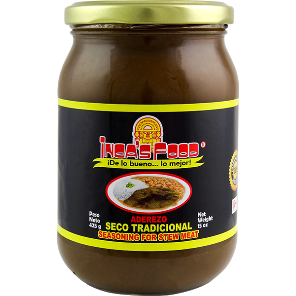 Inca's Food Aderezo para seco tradicional. Seasoning for traditional stew meat